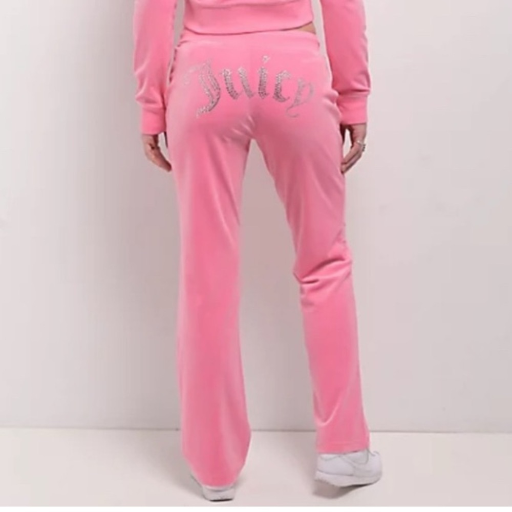 New Juicy Couture OG Bling Hot Hot Velour Track Pants Sz S